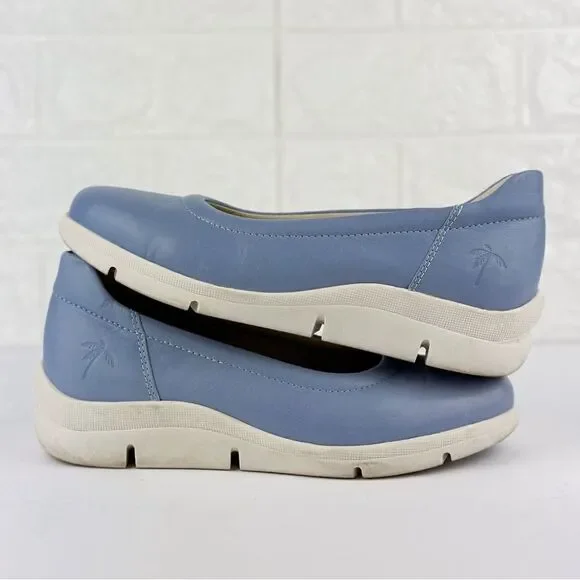 Blue Platform Ballet Flats - Picture 3 of 15